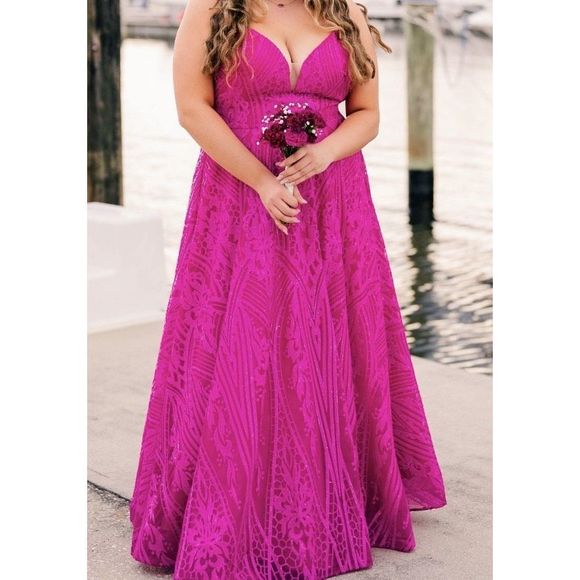Pink 2Cute Size 16 Ball gown dress - Picture 1 of 2